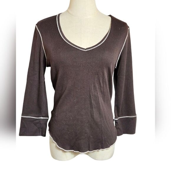 Ralph Lauren Brown Layering Tee Shirt - Picture 1 of 5